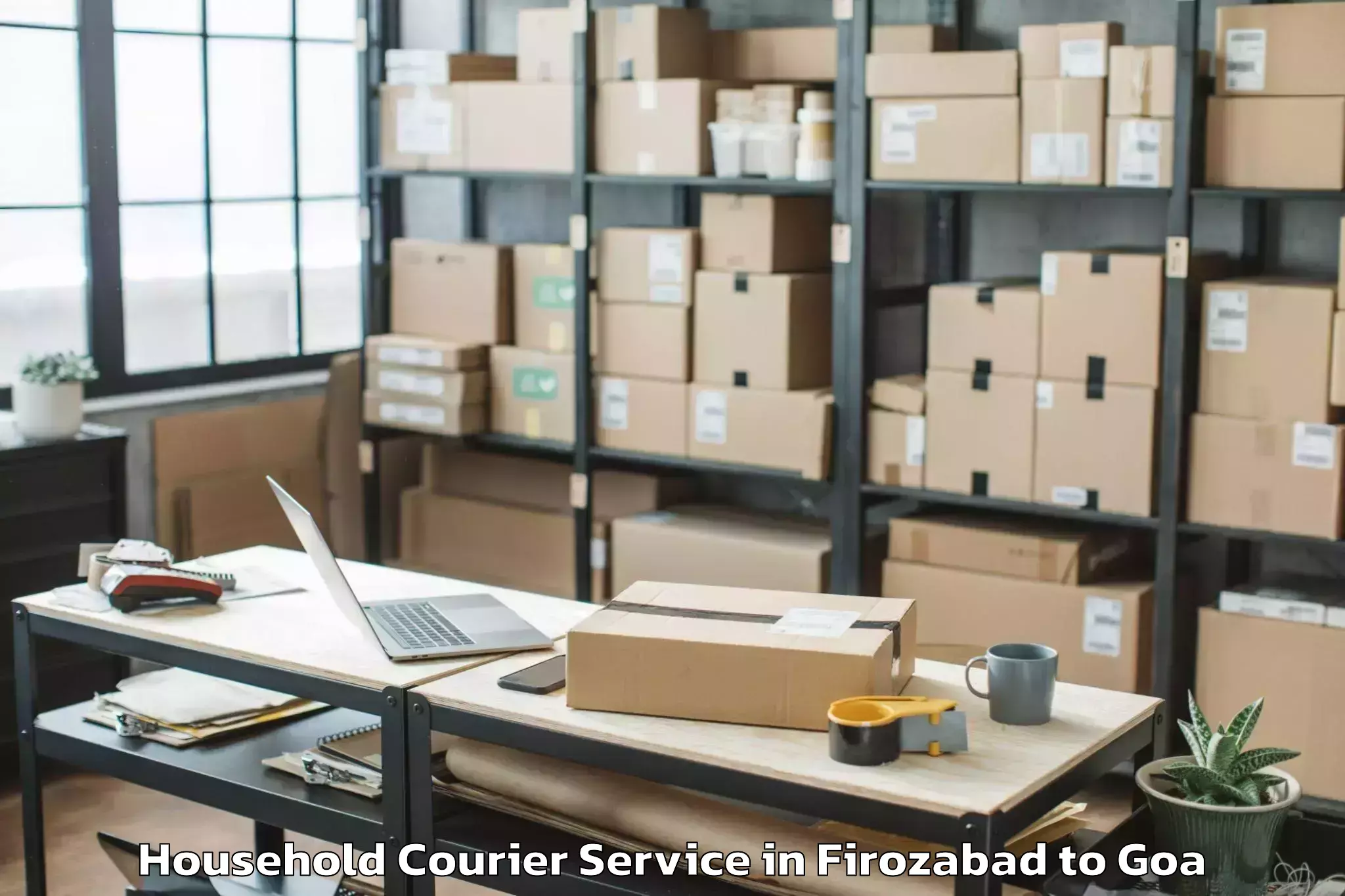 Professional Firozabad to Sanguem Household Courier